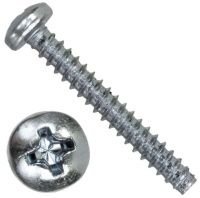 Саморез с полукруглой головкой 2,2х4,5 DIN 7981 (ISO 7049) форма F, нержавеющая сталь А2